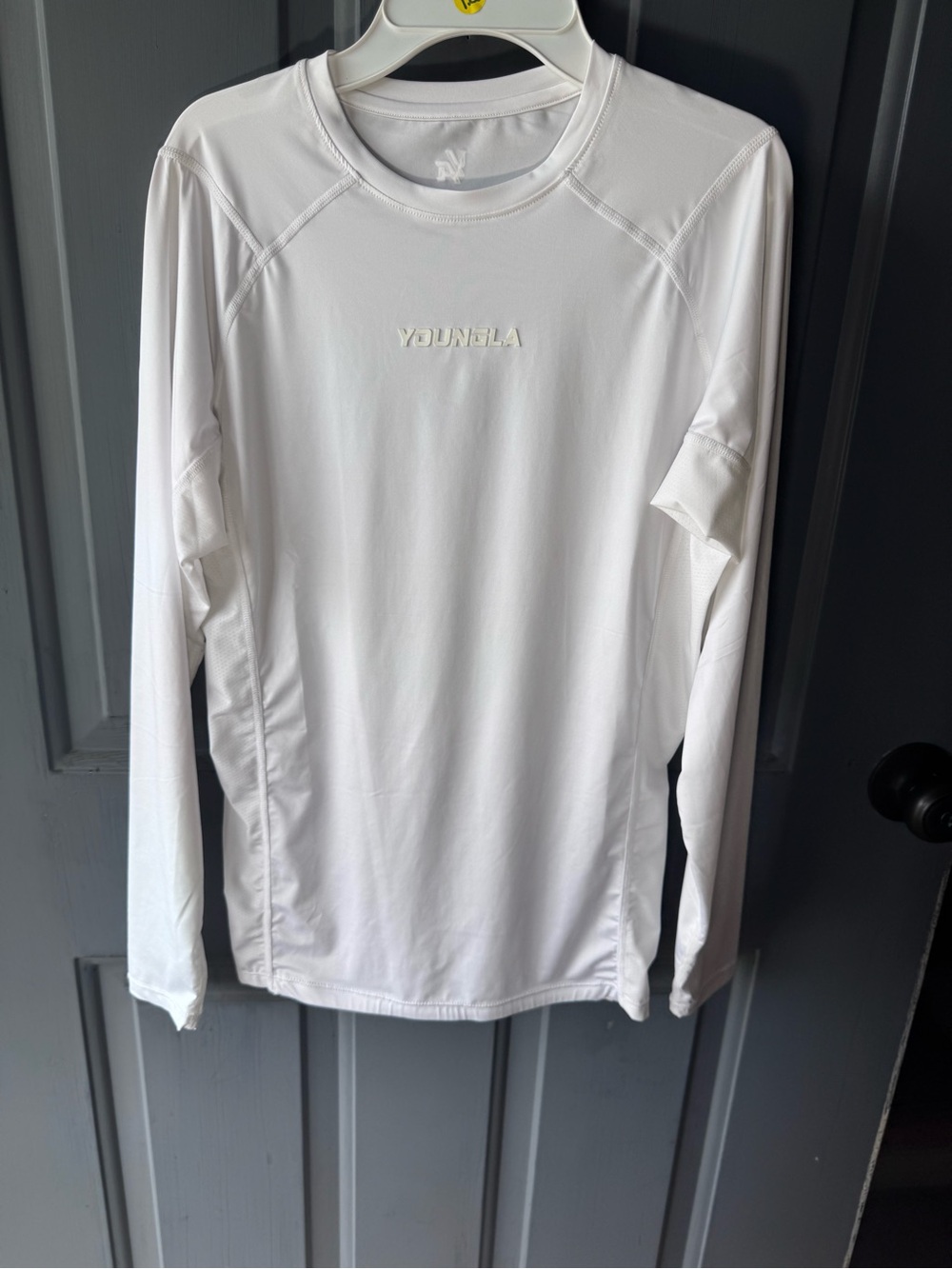 YoungLA White FlexFit Compression  Long Sleeve Top